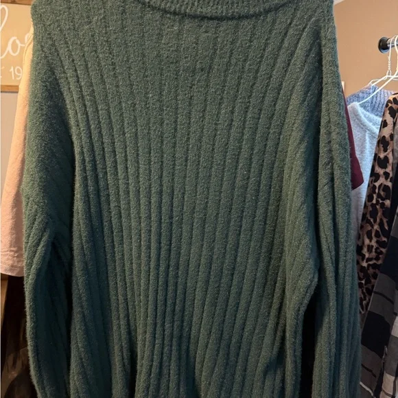 Aerie Green Ribbed Sweater | Size S | Cozy Knit 💚 - Picture 3 of 3
